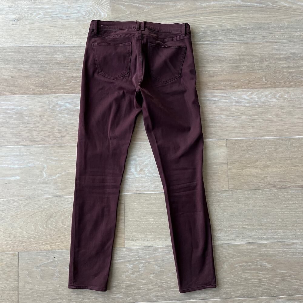 Madewell Skinny Skinny Ankle Pants Jeans Maroon Burgundy Red - Picture 4 of 6